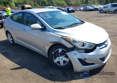 2016 Hyundai Elantra Se из США, поврежденный, VIN 5NPDH4AE9GH779794